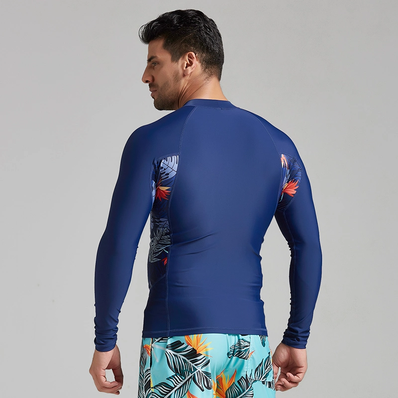 Lycra Long Sleeve Customized Printed Panel Rashguards